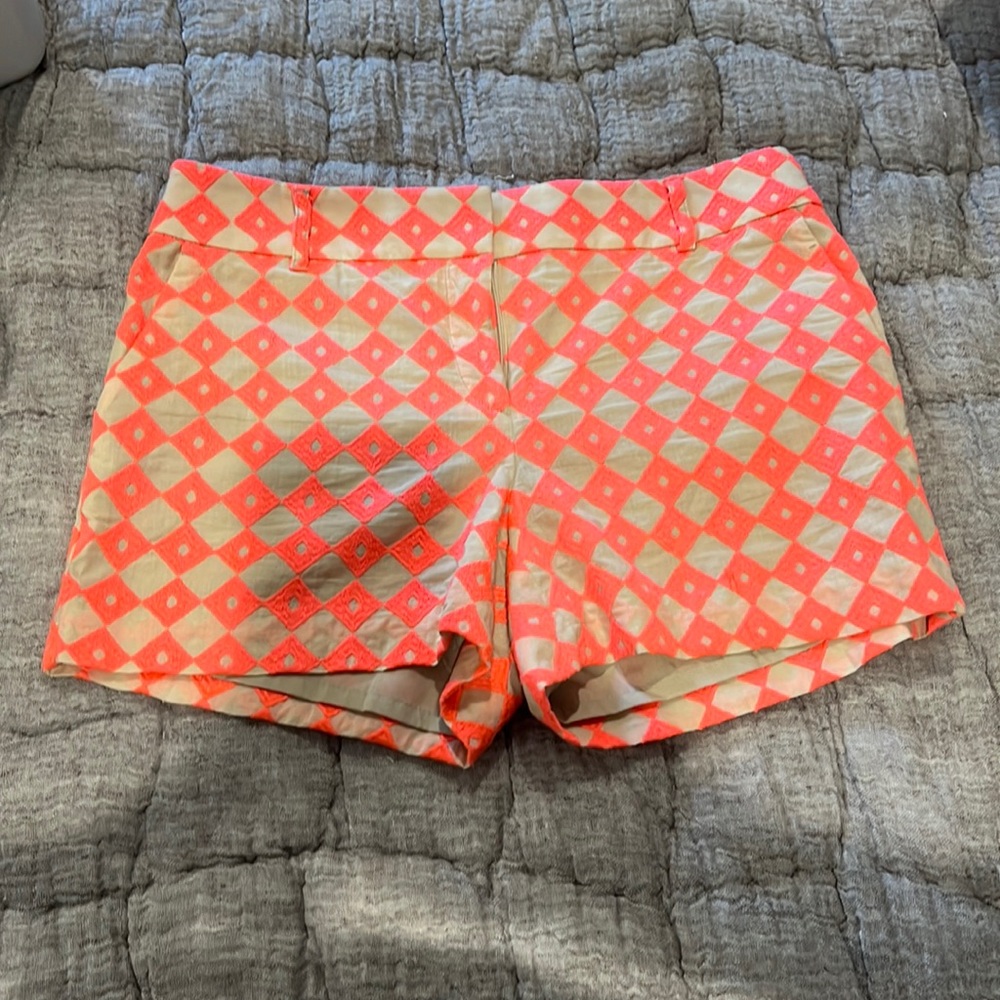 Loft neon coral shorts
